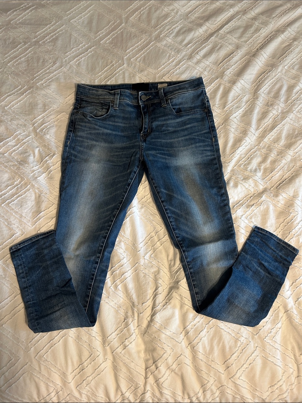 Buckle Black Women's Skinny Jeans in Blue Wash